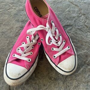 Converse Fuchsia Canvas Shoes